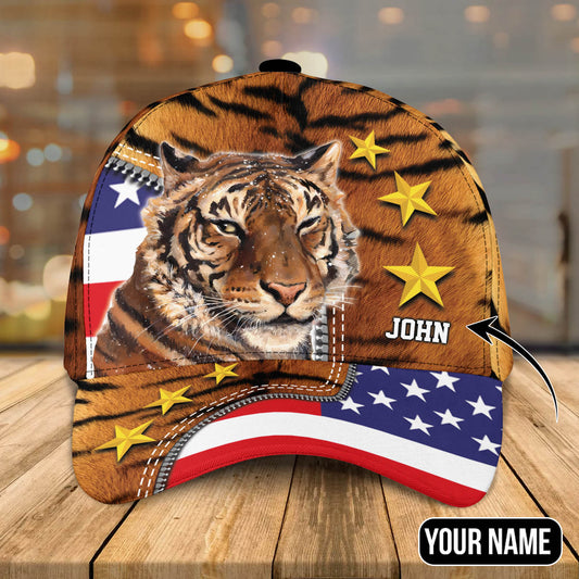 Summer American Tiger Personalized Tiger 3D Baseball Cap for man who Loves Tiger SO0402