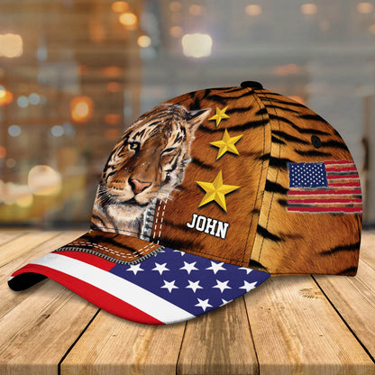 Summer American Tiger Personalized Tiger 3D Baseball Cap for man who Loves Tiger SO0402