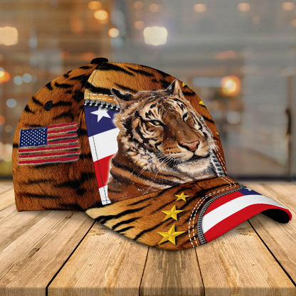 Summer American Tiger Personalized Tiger 3D Baseball Cap for man who Loves Tiger SO0402