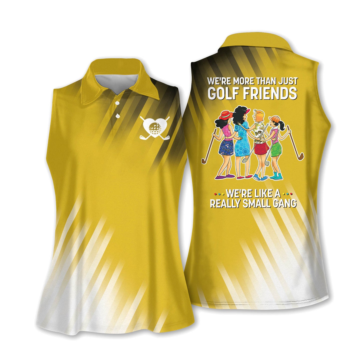 Golf Friends Muticolor Sleeveless Women Polo Shirt For Ladies Golf Shirt SO0739