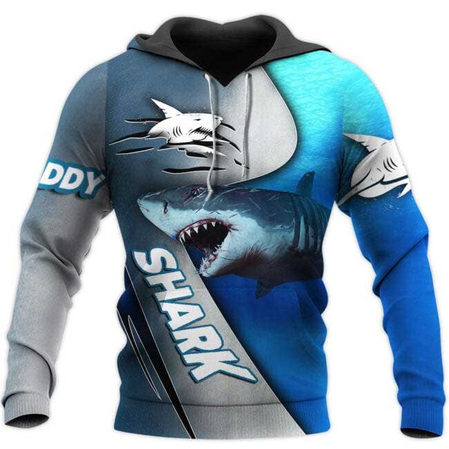 Daddy Shark 3D All Over Printed Shirts 3D Shark Hoodie For Dad, Father Day T Shirts Best Gifts For My Dad TO0121