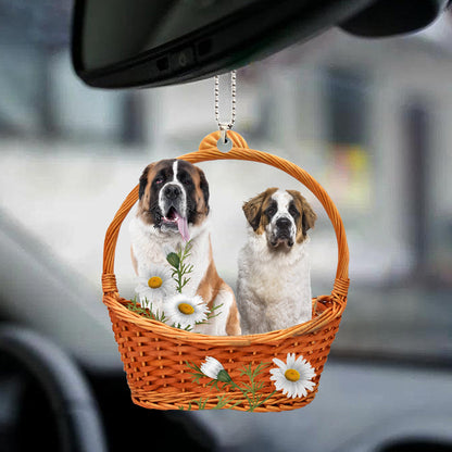 Saint Bernard God'S Present Car Hanging Ornament For Him OO0932