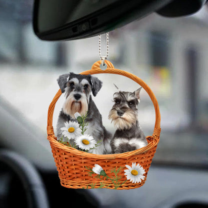 Schnauzer God'S Sent Present Acrylic Ornament For Auto Home OO0931