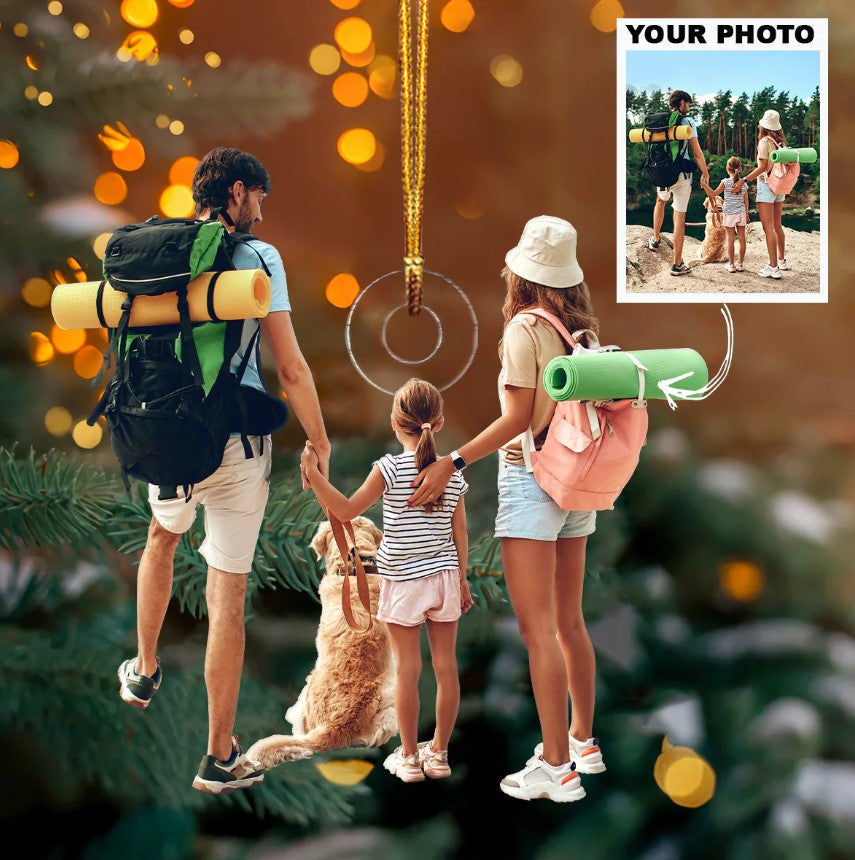 Personalized Photo Acrylic Ornament – Gift For Camping Lover OO1616