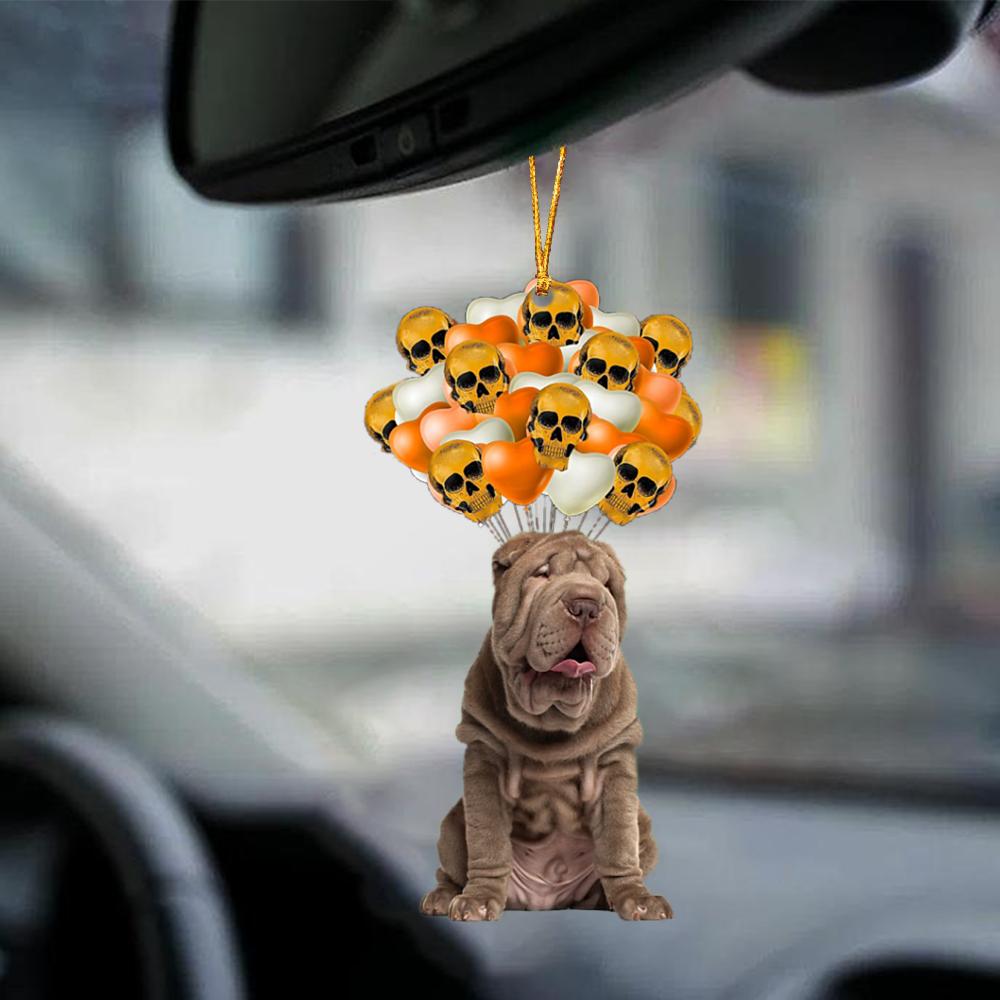 Shar Pei Halloween Car Ornament Dog Ornament For Halloween OO1174