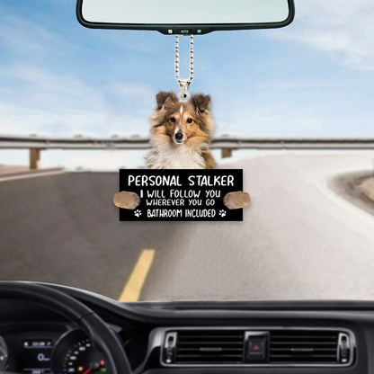 Shetland Sheepdog Personal Stalker Auto Hanging Ornament Cool Dog Ornaments Gifts OO1000