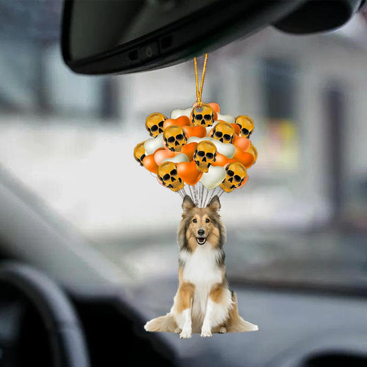 Shetland Sheepdog Halloween Car Ornament Dog Ornament For Halloween OO1175