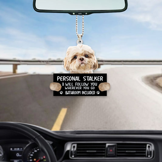 Shih Tzu Personal Stalker Car Hanging Ornament Cute Dog Ornaments OO0999