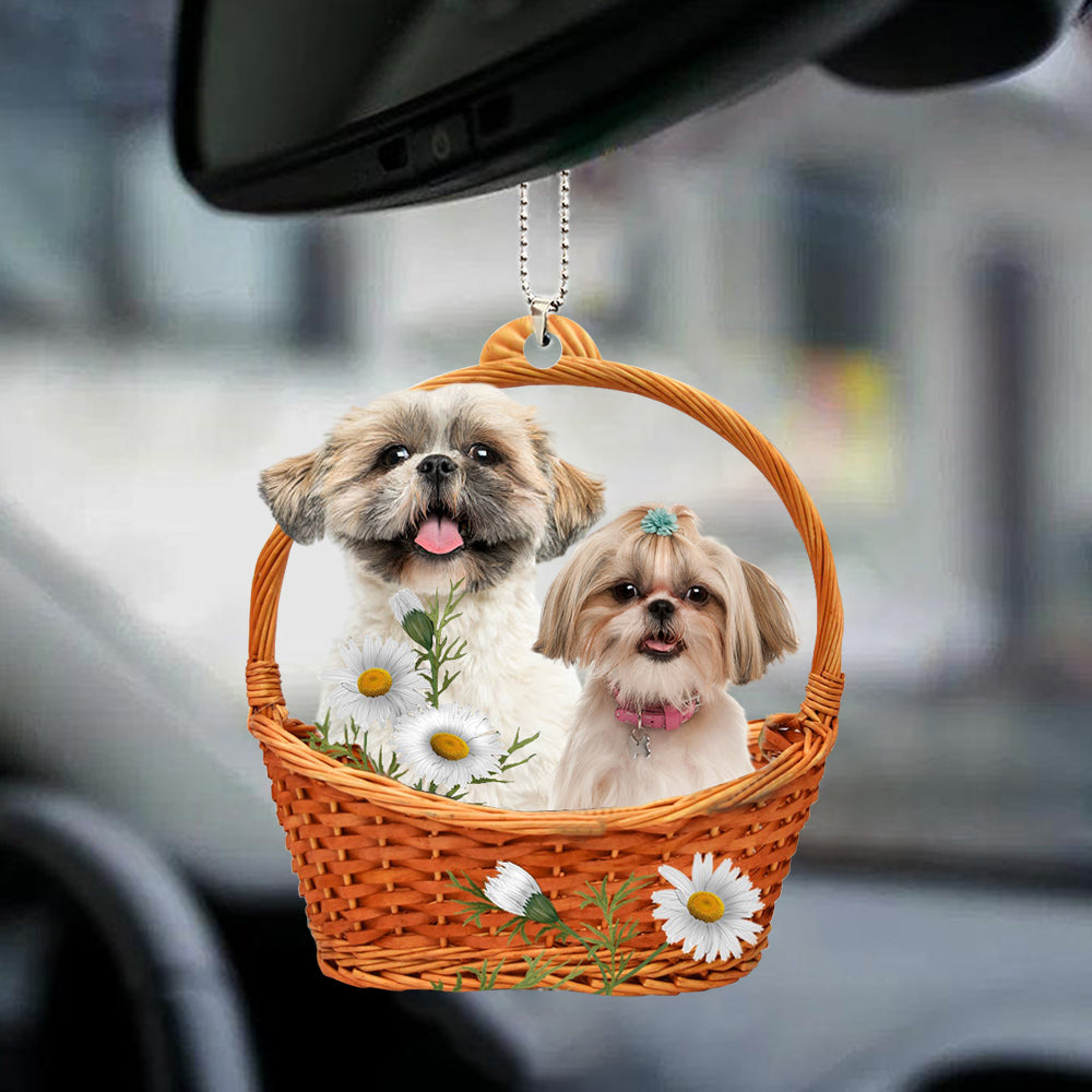 Cute Shih Tzu God'S Present Car Hanging Ornament OO0929