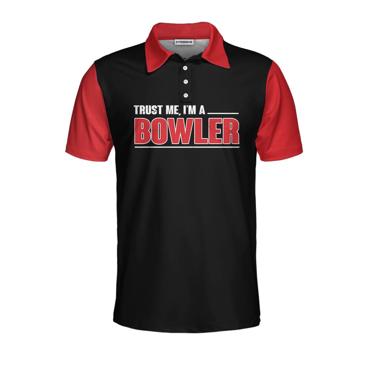 Sleep With Bowler Polo Shirt, Black And Red Bowling Short Sleeve Polo Shirt, Funny Shirt With Sayings Lasfour SO0904