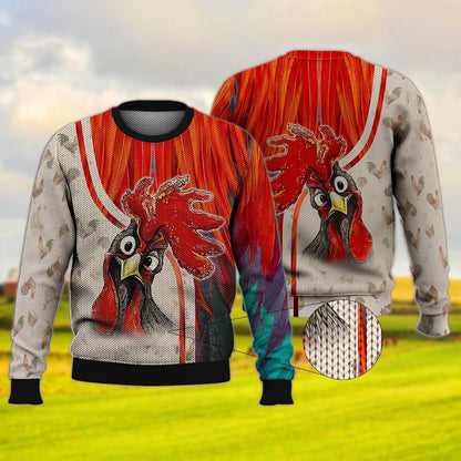 3D Farmer Shirt For Chicken Lover Rooster Full Print Shirts Farmer Gifts TO1917