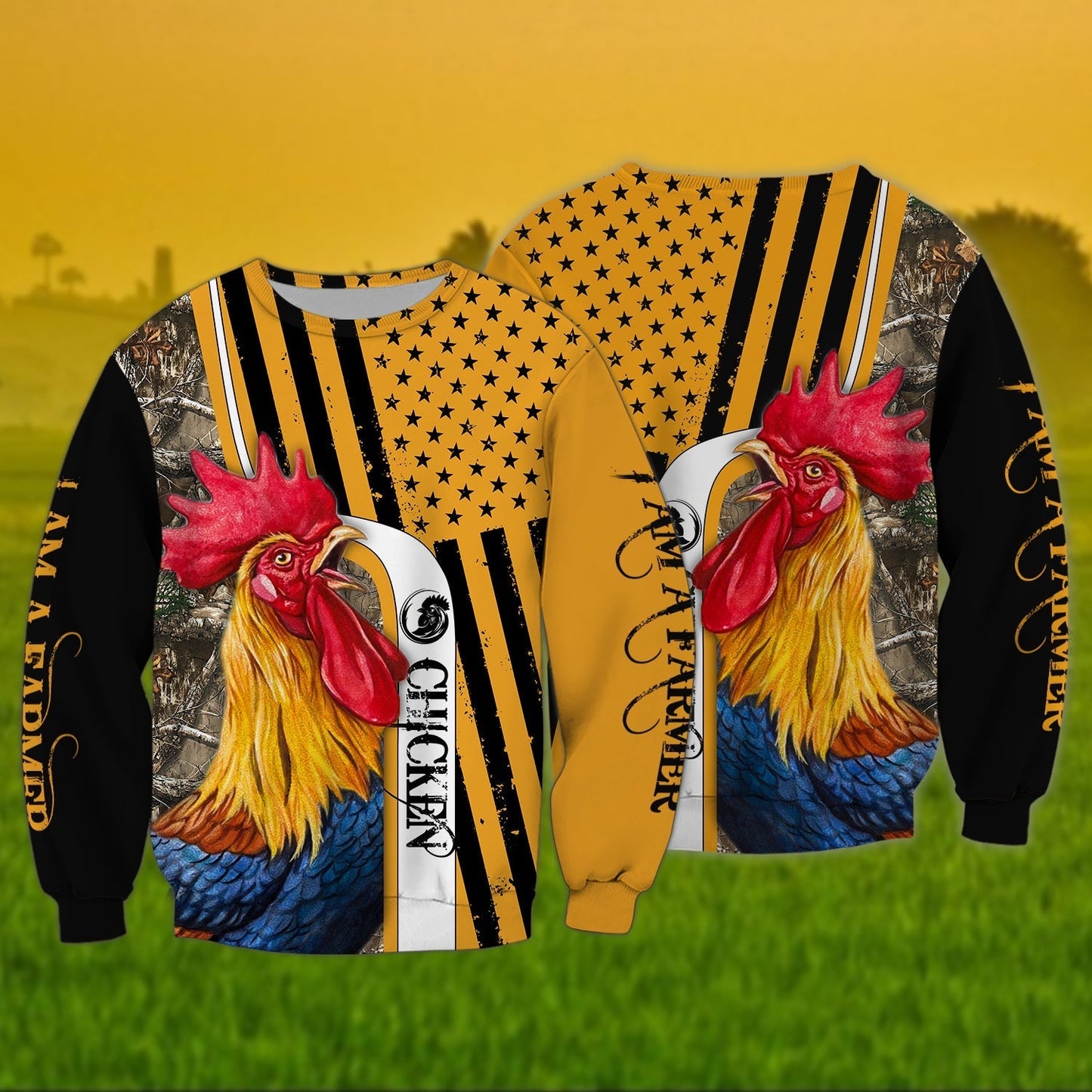 3D All Over Print Chicken Shirt Rooster 3D Tshirt Gift For Farmer TO1865