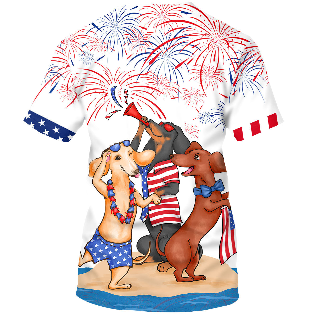 Dachshund Shirts For Men Women, Independence Day Funny Dog On T Shirt TO0958