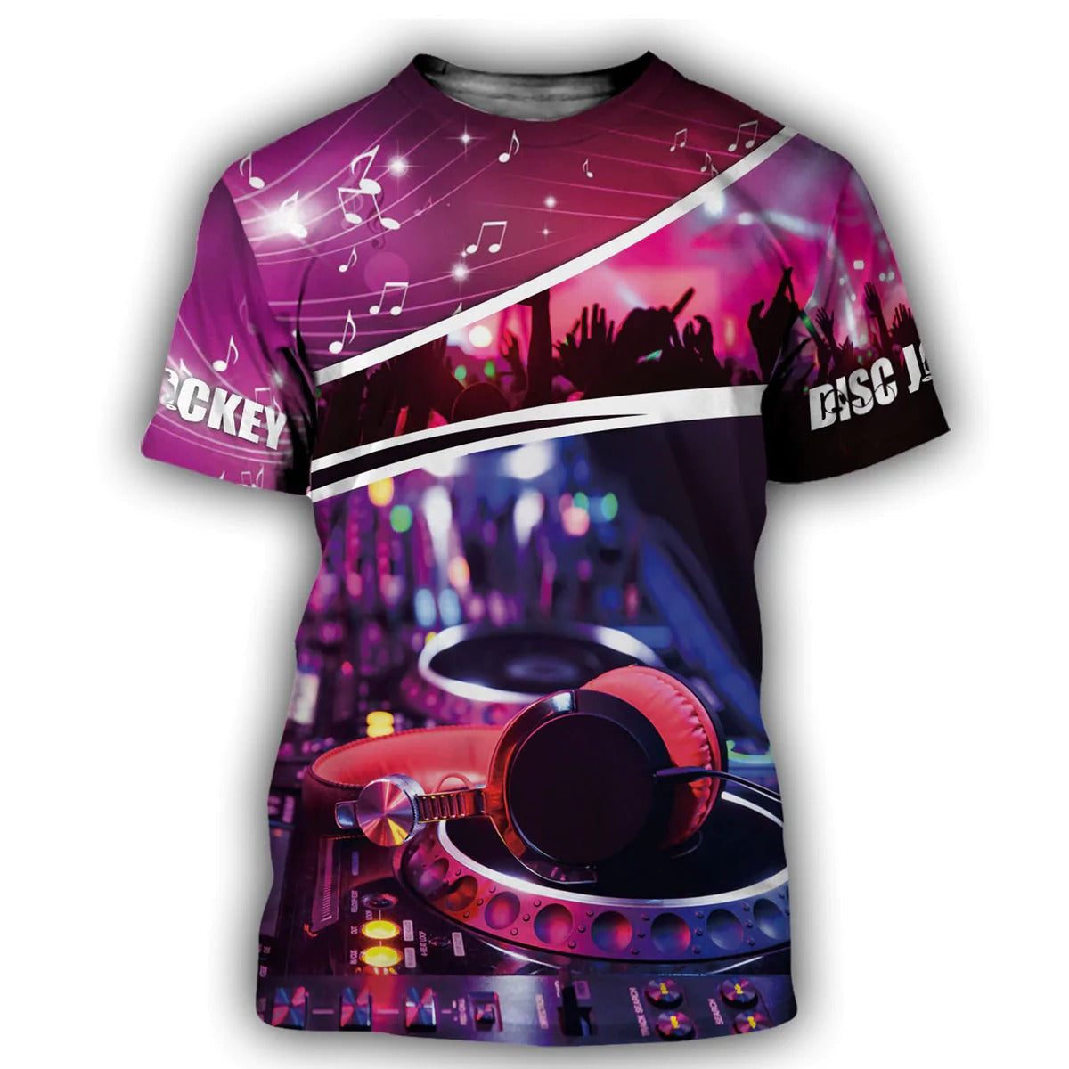 3D Print Colorful DJ Shirt And Hoodie, Disc Jockey Gift, Best Gift For DJ Boyfriend TO0077