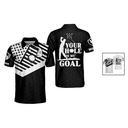 Your Hole Is My Goal Golf Polo Shirt GM0019