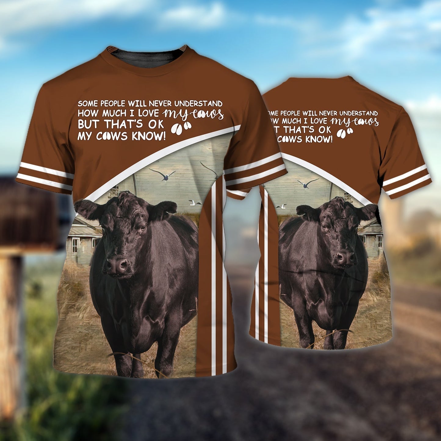 3D All Over Print Cow T Shirt, Dunny Cow 3D Shirts, Gift For Farmer TO0877