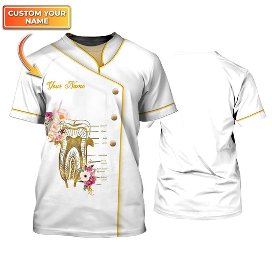 Custom 3D T Shirt For Dental Hygienist Women Dentist All Over Print Shirts Dentist Gifts TO1837