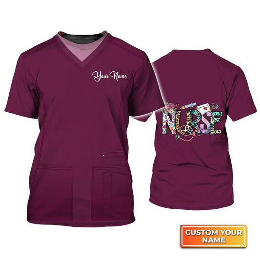 Personalized Name 3D Nursing Graduate T shirt Registered Nurse Shirts TO1615