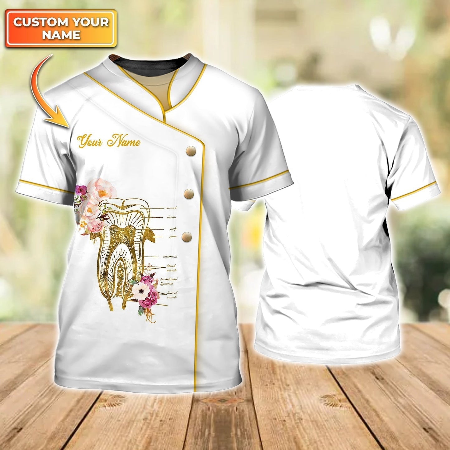 Custom 3D T Shirt For Dental Hygienist Women Dentist All Over Print Shirts Dentist Gifts TO1837