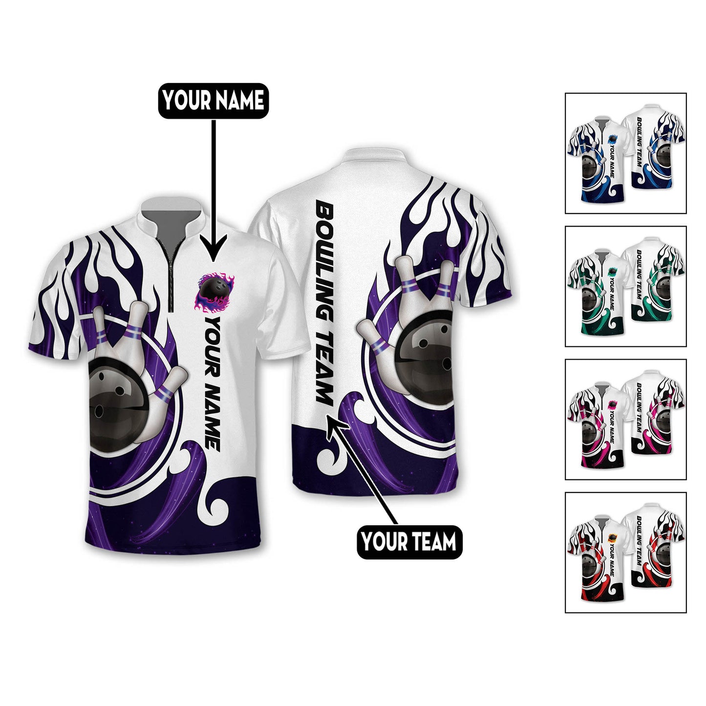 Custom Bowling Shirts for Men Women BM0280