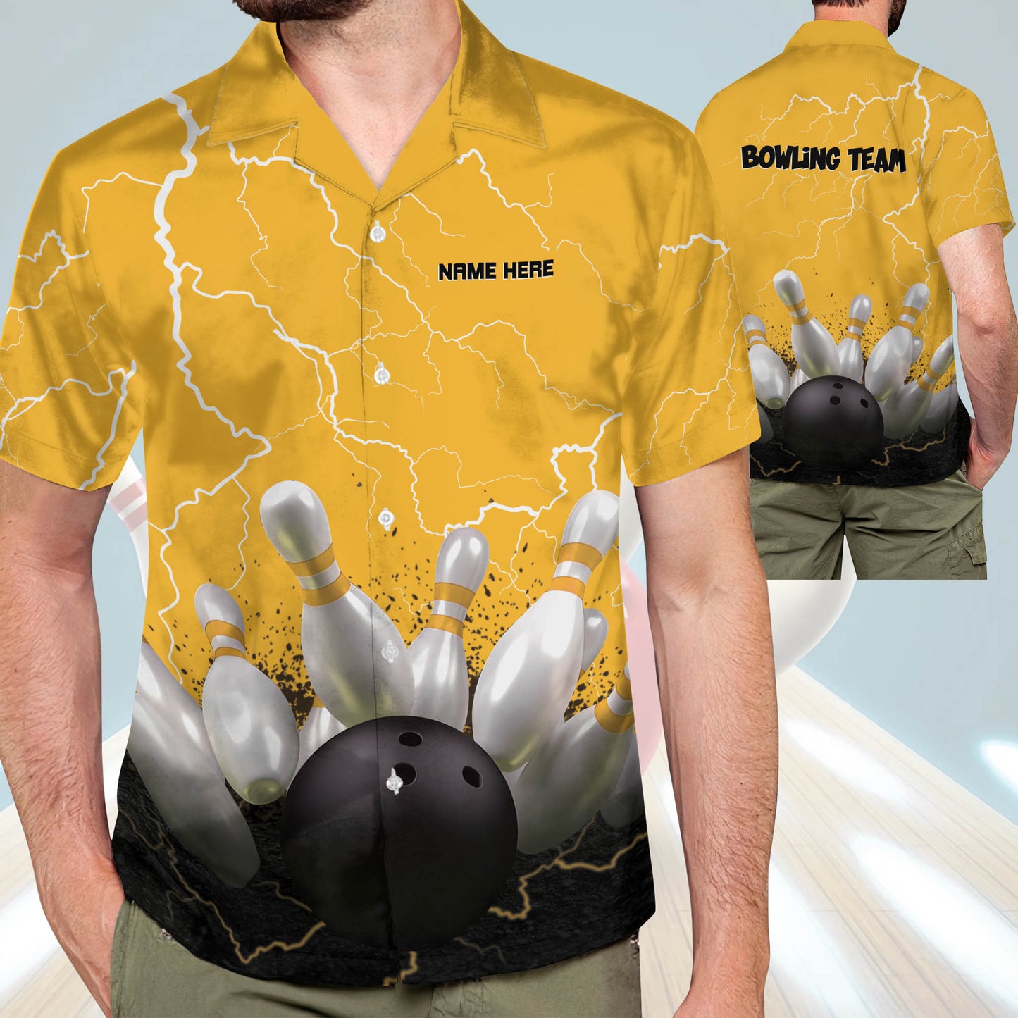 Custom King Pin Bowling Hawaiian Shirt HB0068