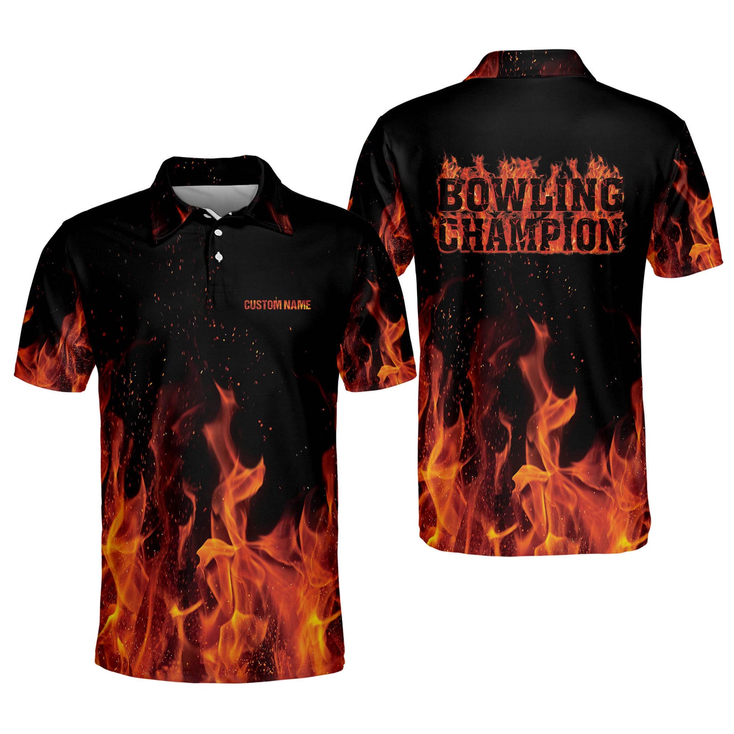 Custom Flame Funny Bowling Shirts BM0039