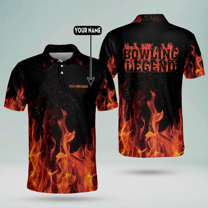 Custom Flame Funny Bowling Shirts BM0039