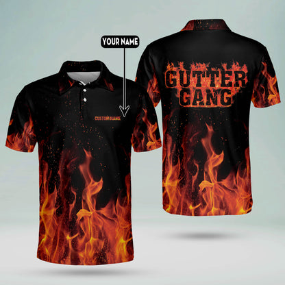 Custom Flame Funny Bowling Shirts BM0039