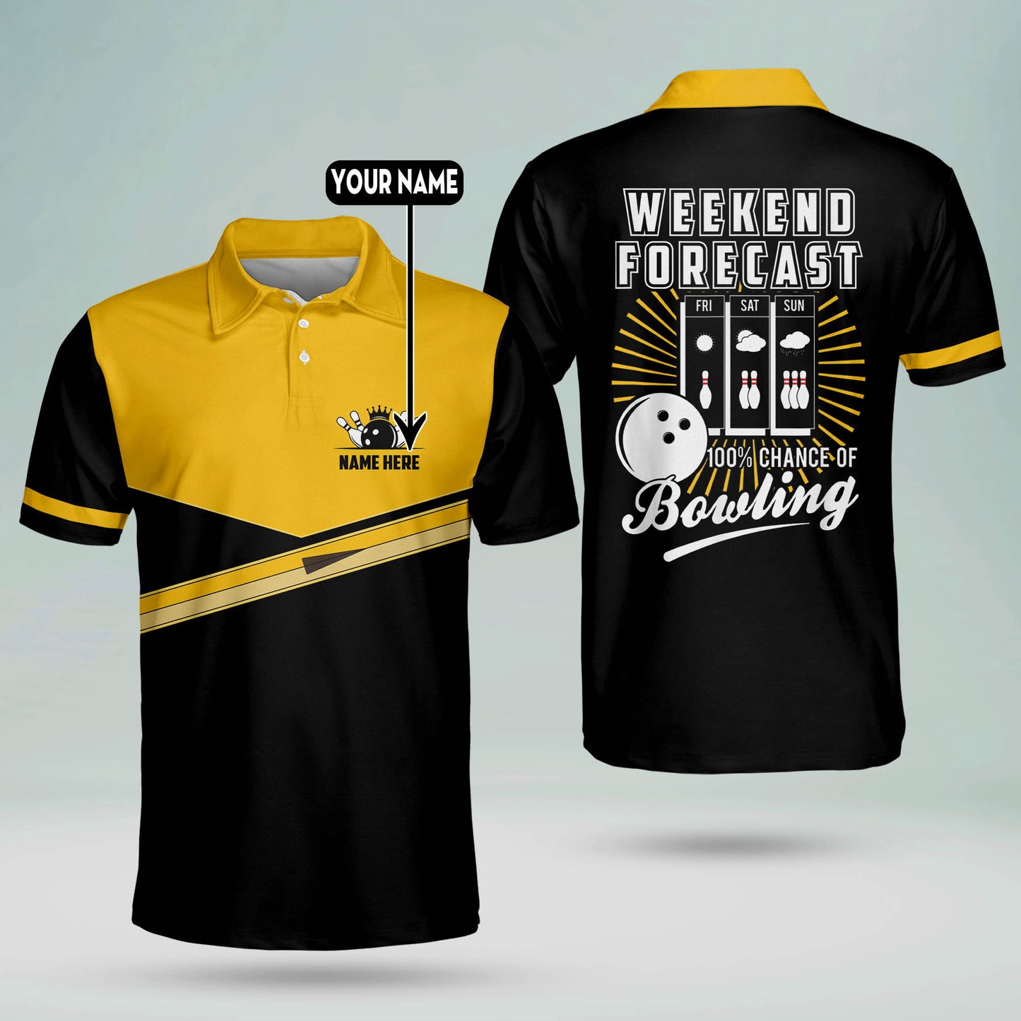 Weekend Forecast Chance Bowling Shirt BM0009