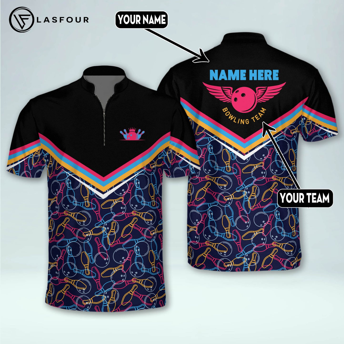 Custom Bowling Shirts Men And Women BM0270