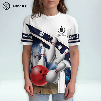 Custom 3D Funny Bowling TShirts Unisex BT0006