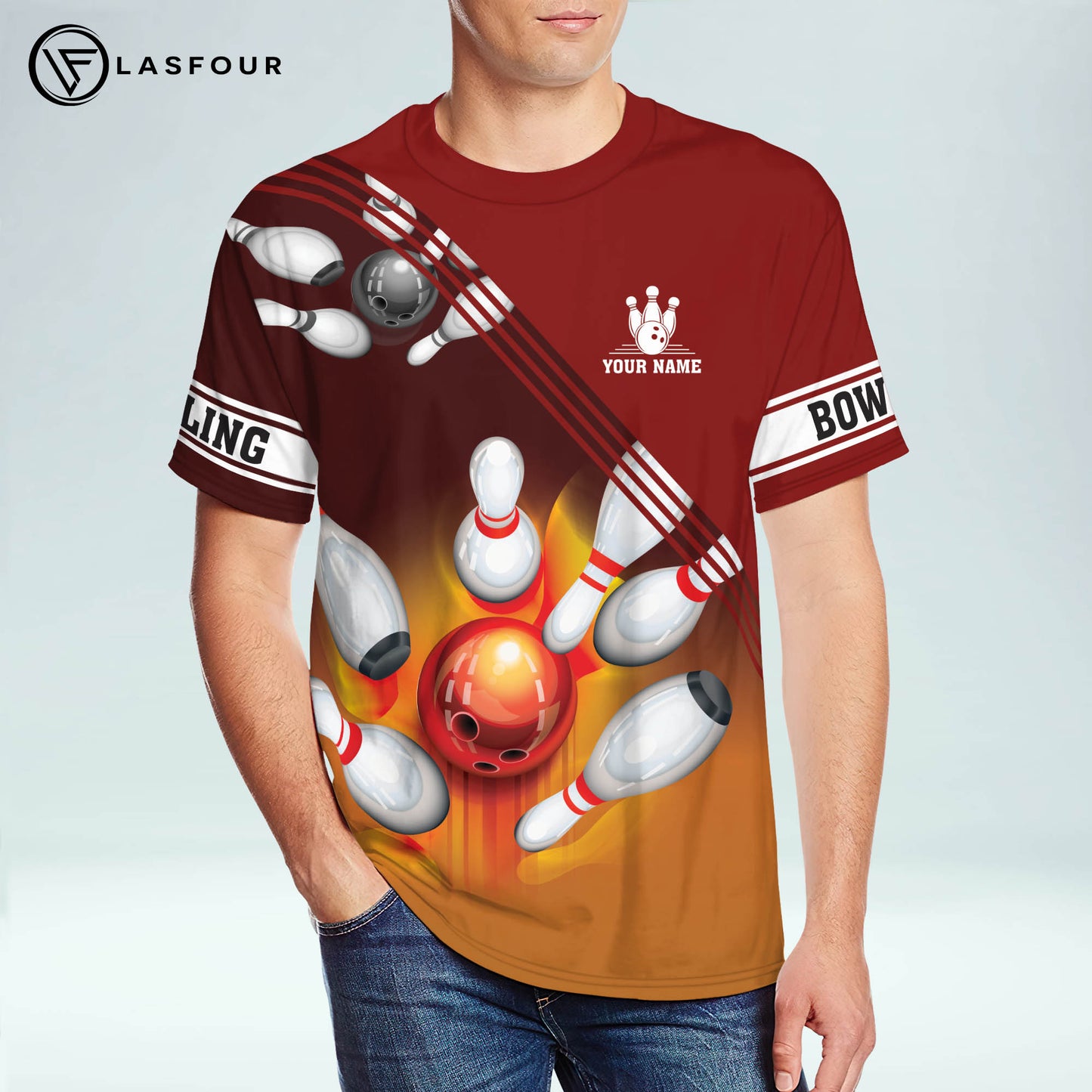 Custom 3D Funny Bowling TShirts Unisex BT0003