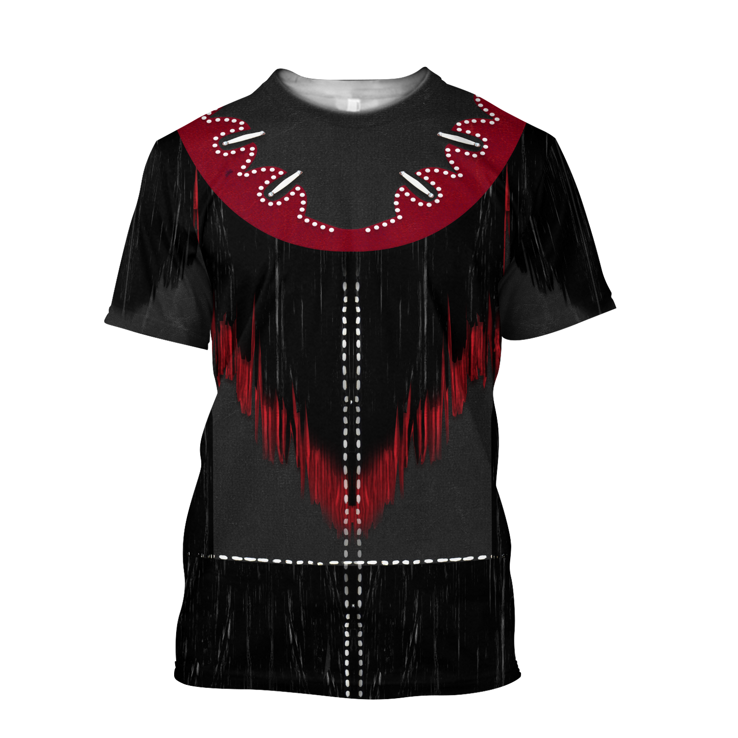 Black And Red Cowboy Shirt No Cosplay 3D Over Printed Unisex Premium Cowboy Shirts TO1523