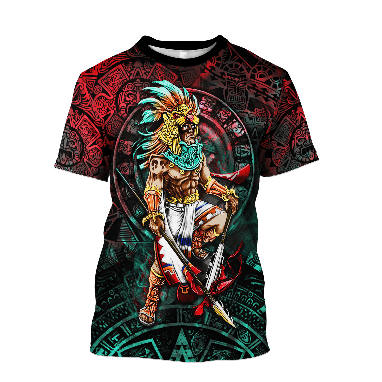 3D All Over Print Aztec Warrior Mexican T-Shirt, Mexican Pride Shirt TO3046