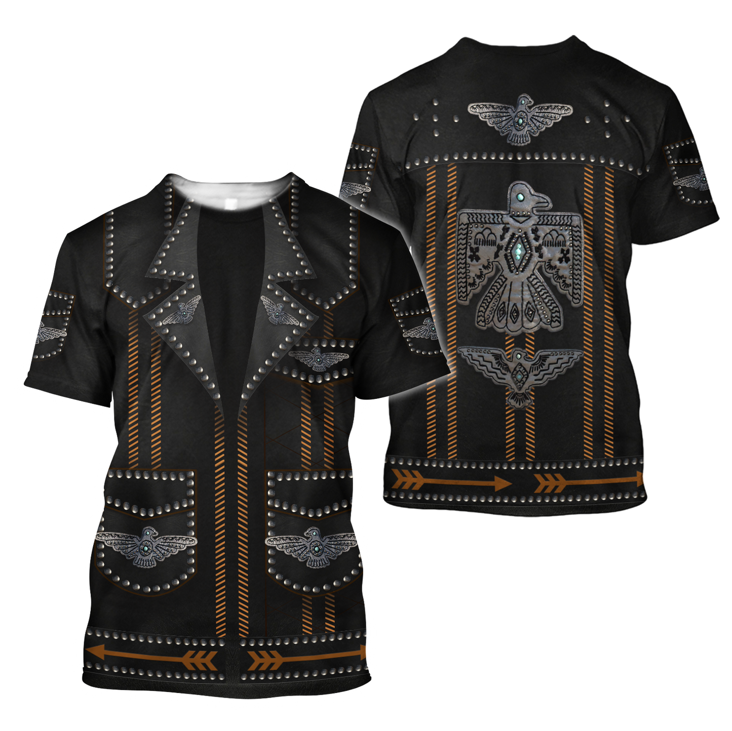 Cool Black Cowboy Shirt No Cosplay 3D Over Printed Unisex Premium Cowboy Shirts TO1526