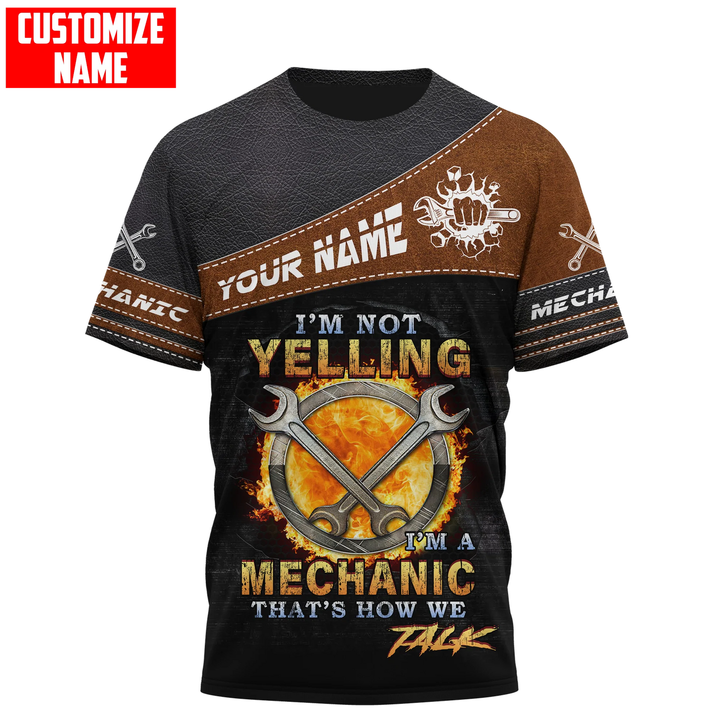 Customized Name Mechanic T Shirt I'm A Mechanic Tee Shirts Gift To Mechanician TO1725