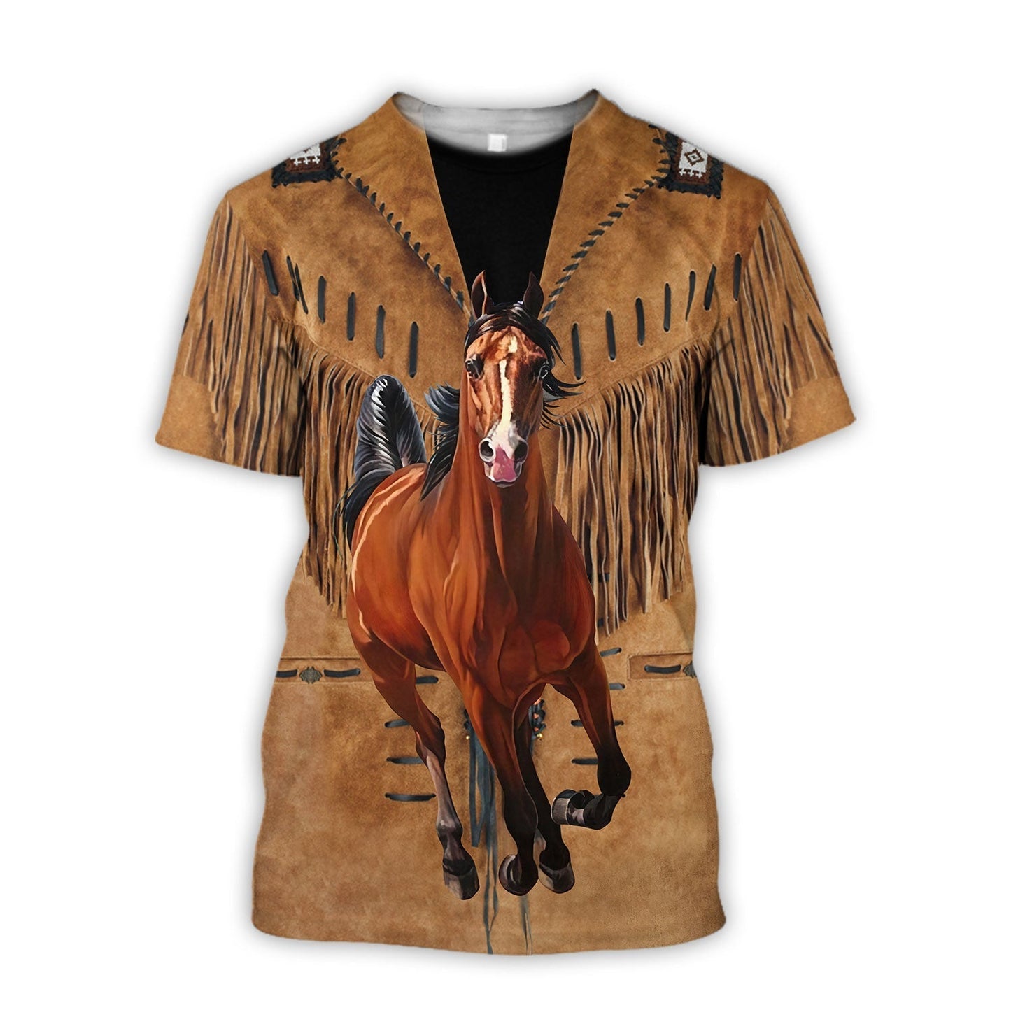 3D All Over Print Love Horse Cowboy Style Unisex Shirt For Cowboy Men Women TO1532