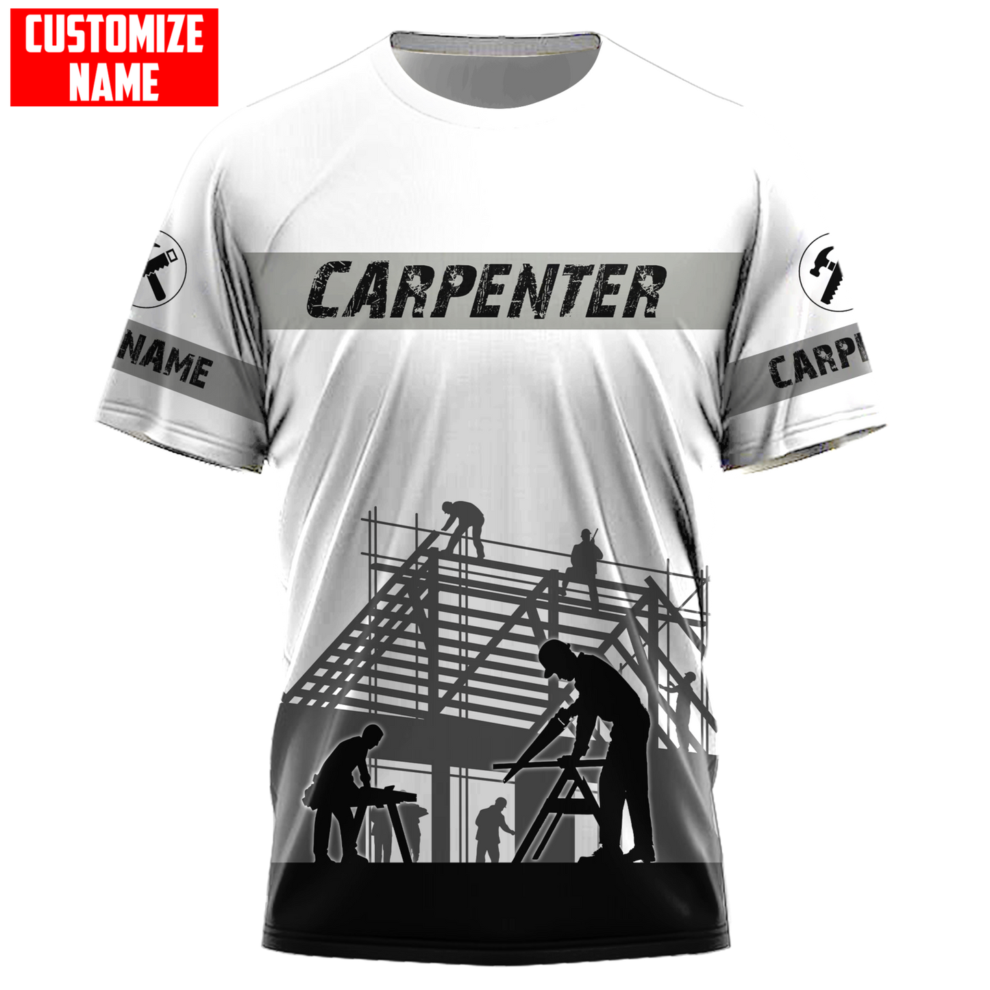 Customized Name Carpenter Shirts Proud Carpenter Gift For Him TO1634