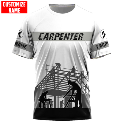 Customized Name Carpenter Shirts Proud Carpenter Gift For Him TO1634