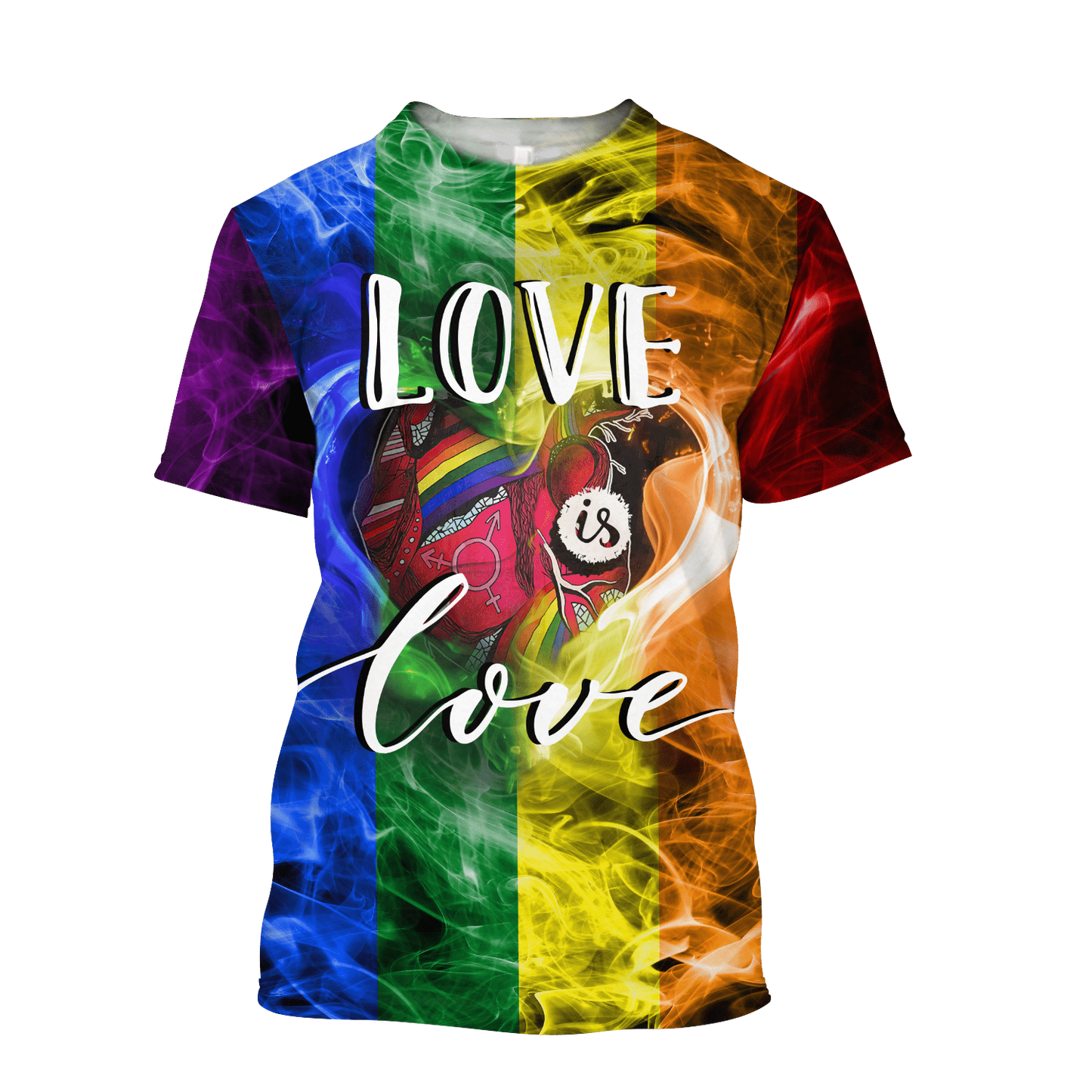 LGBT Pride Love Is Love 3D All Over Printed Shirts For Men And Women, Queer LGBT Shirt, Gift For Lesbian LO0715