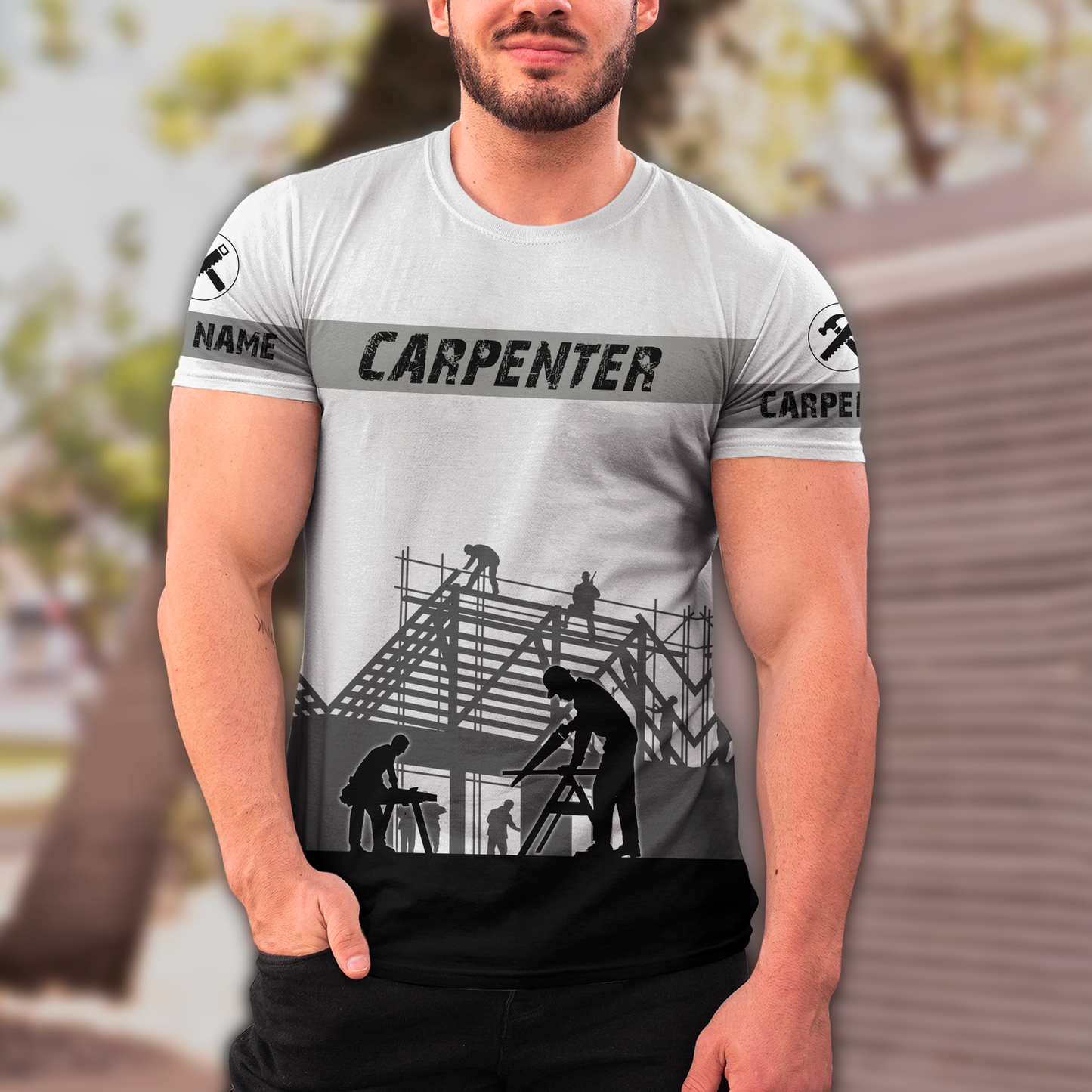 Customized Name Carpenter Shirts Proud Carpenter Gift For Him TO1634