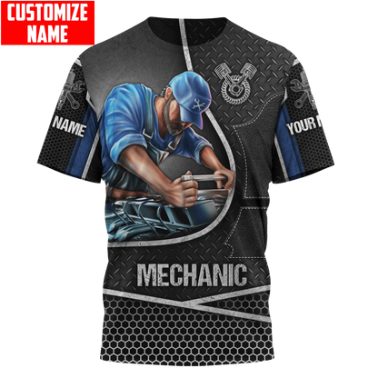 Personalized 3D All Over Print Mechanic T Shirt Work Shirts For Mechanical TO1734