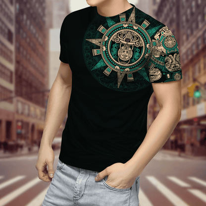 Lasfour Aztec Mexican Multicolor Unisex Shirt For Men Women, Mexico Aztec Shirt TO3025