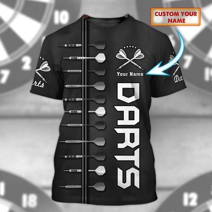 Customized 3D Dart Shirt For Men And Women, Dart On Shirt, Custom Dart Shirt, Gift For Dart Player TO0666