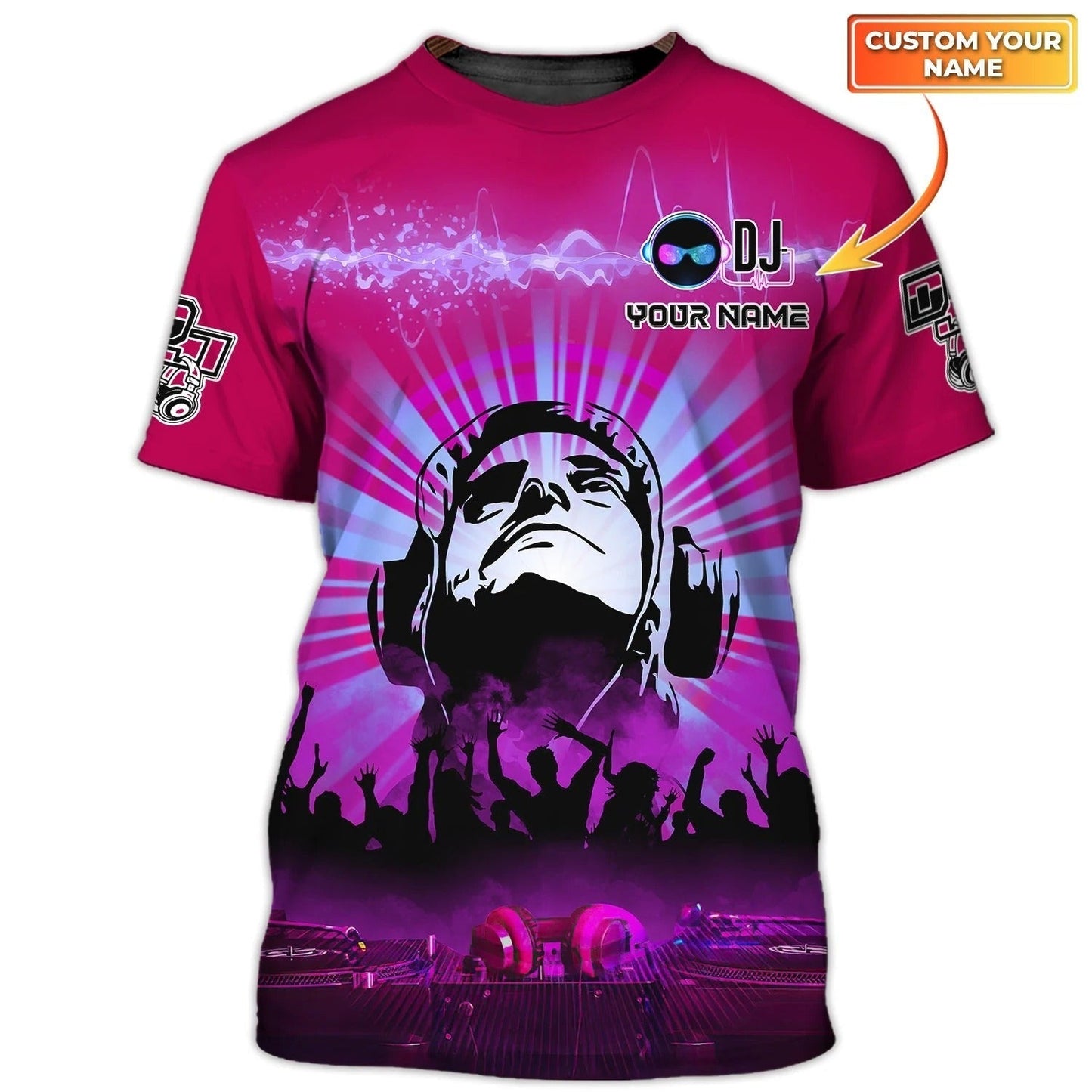 Personalized Funny Dj Shirt 3D, Playing Dj In Universe, Headphone And Dj T Shirt Party, Gift To Musican And Dj TO0041