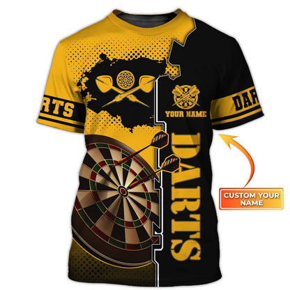 Customized Dart T Shirt For Men And Women, Dart Player Uniform 3D Shirts, Present To Dart Lover TO0899