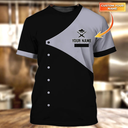 Custom 3D All Over Print Shirt For Chef, Master Chef Tshirt, Sublimation Cooker Shirt, Cooking 3D Shirts TO0260