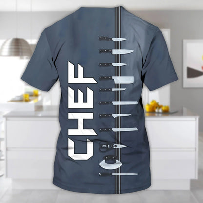 Custom 3D All Over Print Shirt For Chef, Master Chef Tshirt, Sublimation Cooker Shirt, Cooking 3D Shirts TO0260