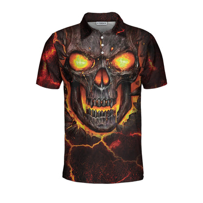 Tucking Fen Pin Polo Shirt, Skull Bowling Polo Shirt Design, Scary Halloween Gift For Bowling Lovers Lasfour SO1422