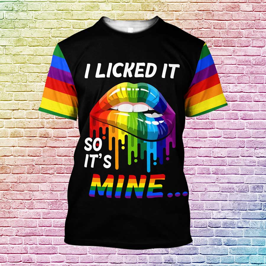 LGBTQ Shirt For Gay Men, I lick It So It Is Mine, Gay Pride Gift, Lesbian Shirt LO0732